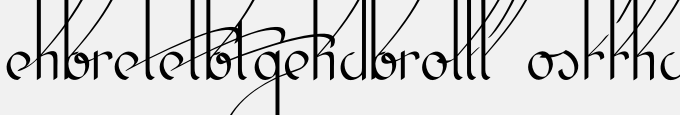 Kalligrand Script Ligatures